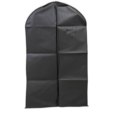 1 PCS Clothes Garment Dustproof Cover Suit Coat Dress Hanging Storage Bag Black