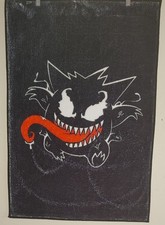 POKEMON Gengar x Venom Custom Super Soft / Pluszowy puszysty szczegółowy dywan z kępką