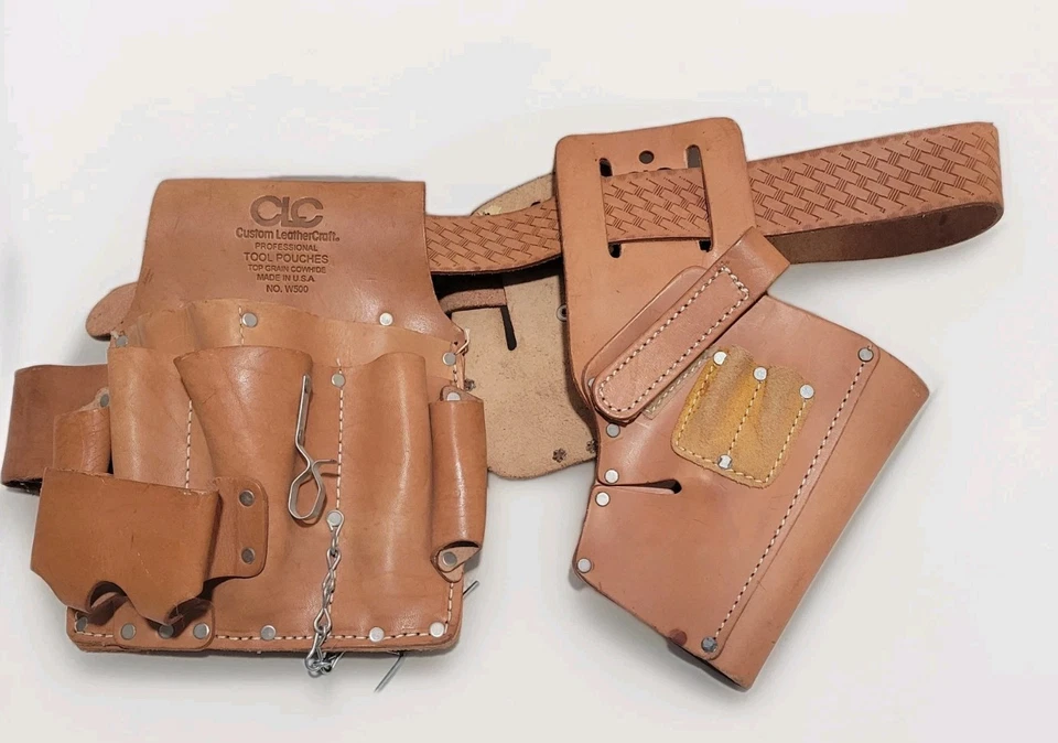 NEW CLC Leather Tool Pouch Drill Holster & Tape Measure Holder With XXL Belt - Image 3 of 4