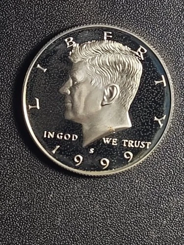 1999-S U.S. Kennedy Half Dollar - SILVER PROOF (hazy)    stk#p99