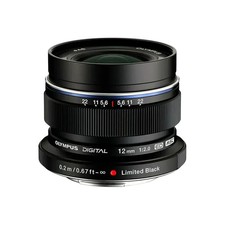 Reconditioned Olympus M.Zuiko Digital 12mm f/2.0 ED Prime Lens - Black