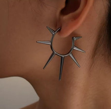    Gothic Spike Earrings  Hip-Hop Punk Style  Unisex Gift