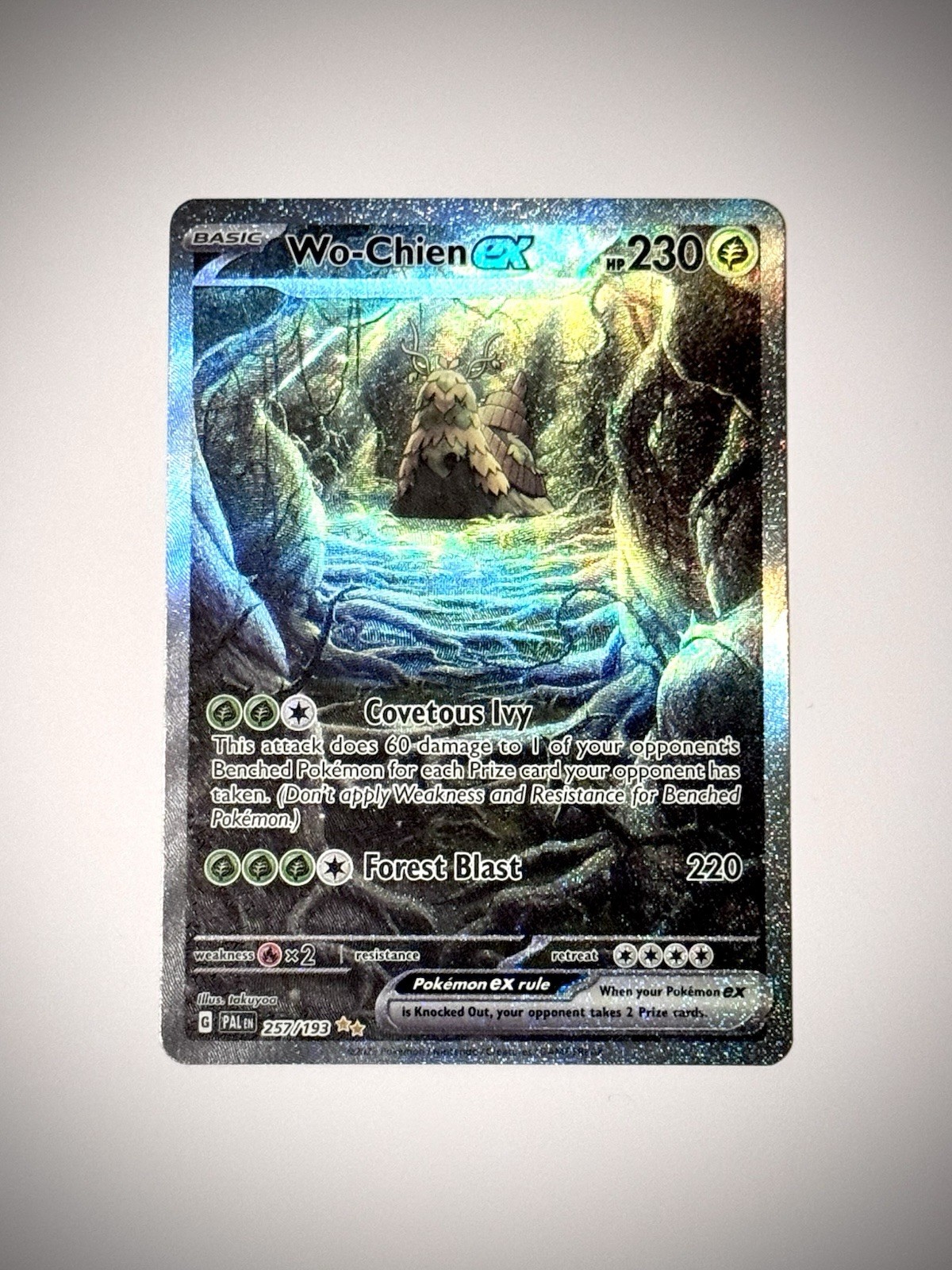 Wo-Chien ex Special Illustration Rare SV02: Paldea Evolved 257/193 NM