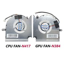 Laptop CPU GPU Cooler Fan for MSI MS-16P7 GL63 GE63 GP63 GE73VR MS-16P1 N417
