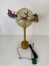 Mr. Christmas Floating Animated Tree Top Topper Santa Reindeer Globe FOR PARTS