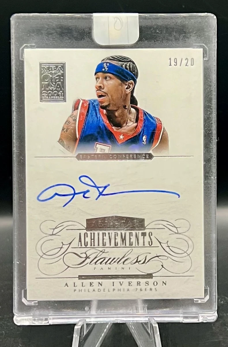 Panini Allen Iverson Basketball Autographed Sports Trading Cards