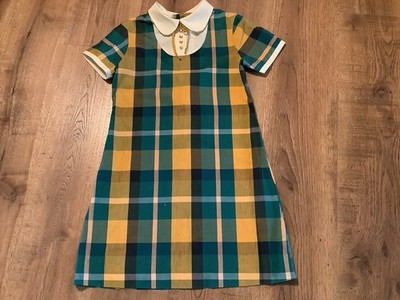 Vintage Cinderella Brand Dress Girls Size 12 Short Sleeve, Collar Retro READ