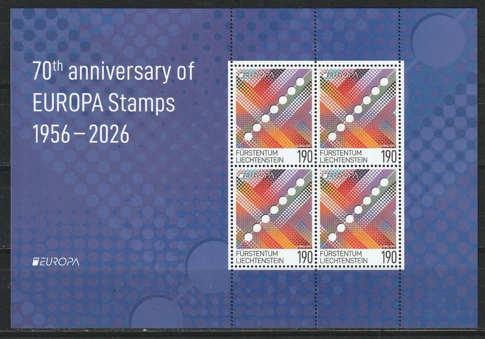LIECHTENSTEIN 2026 - EUROPA CEPT mini-feuille / sheet - Neuve**/MNH - Photo 1/1