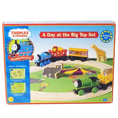 Thomas & Friends A Day at the Big Top 26-Piece Set Wooden Railway - New In Box