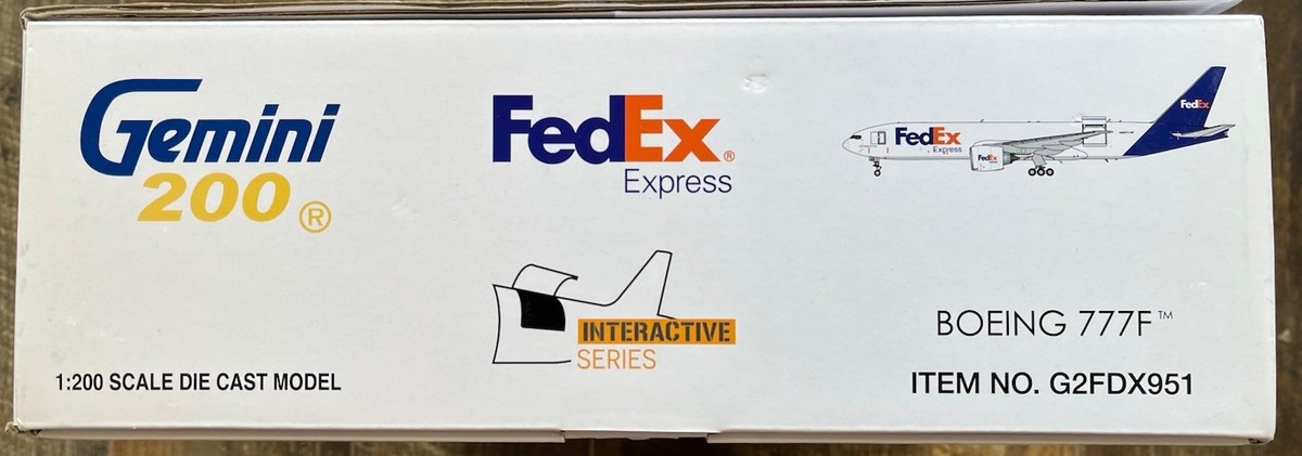 GEMINI JETS 1:200 scale FedEx EXPRESS BOEING 777F INTERACTIVE