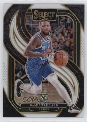 2024-25 Panini Select Premier Level White Prizm 55/149 Damian Lillard #145 11nu