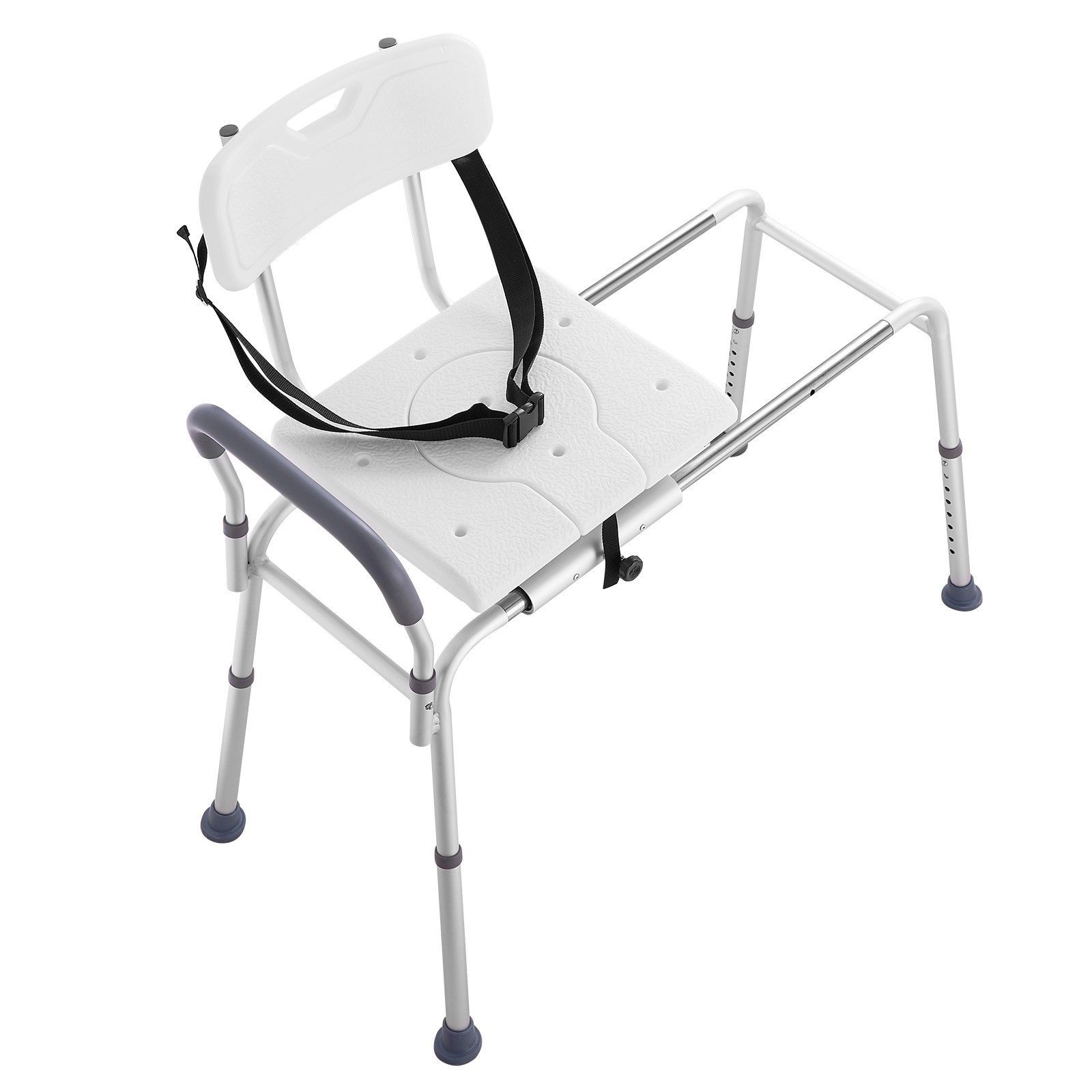 Foldable Sliding Tub Transfer Bench Reversible Backrest Shower Seat 300lb