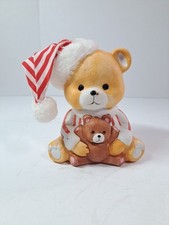 Vintage Teddy Bear Christmas Around The World Figurine - Light Missing