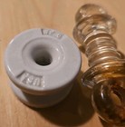 L.S. Brach Mfg Co Newark NJ Clear Glass Radio Strain Insulator & Porcelain WP6 — photo 4