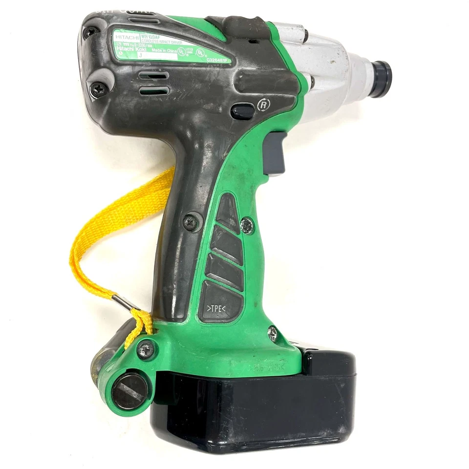 Hitachi WH10DFL2 12V Cordless 1/4" Impact Driver Kit with 2 Batt, Charger & Case - Image 3 of 4
