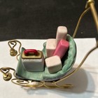 CERAMIC SLEIGH WITH BELLS & SUITCASE — photo 3