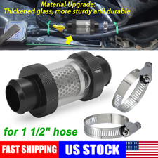 Inline Heater Core Coolant Filter Inspection System For 1 12 Hose Auto Trucks