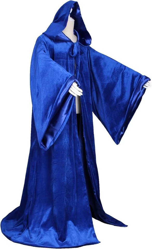 Velvet Wizard Robe Halloween Cloak Cosplay Costume - Image 3 of 4