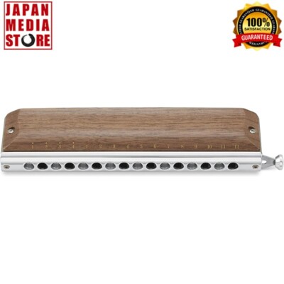SUZUKI SIRIUS S-64CW 16-hole wood cover Harmonica BRAND NEW