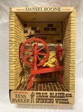 1960s DANIEL BOONE FESS PARKER Trailblazer Spinning Wheel REMCO TV Western Show