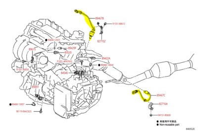 TOYOTA 2018 CAMRY GENUINE OEM OE NEW AIR FUEL SENSORS 8946733290  