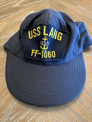 Official United States Navy USS Lang FF-1060 Mens Baseball Cap Snapback USA  MADE