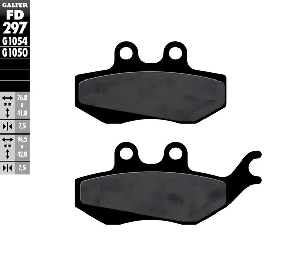 BremsbeläGe Galfer FD297G1050 Semi-Metall Scooter Vorne 7,5Mm FüR Rieju-image