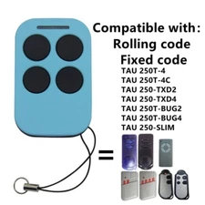 For TAU 250 SLIM RP, 250 T Self Learning Replacement Cloning Remote Control Gate