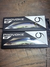 2 Provoke 106x Premier Jerkbaits Ghost Bone Minnow 1/2oz 6th Sense Fishing Bait