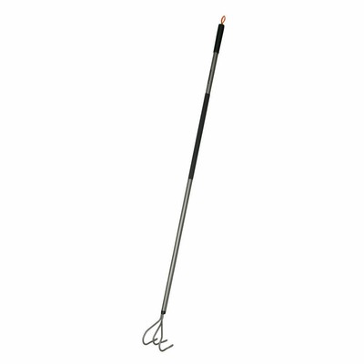 Fiskars Ergonomic Grubber Harken Gartenharken Gartenzubehör Grau Schwarz 165 cm