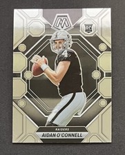 2023 Panini Mosaic Aidan O'Connell RC Las Vegas Raiders Rookie Card #281. rookie card picture