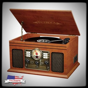 turntable with cd player and speakers