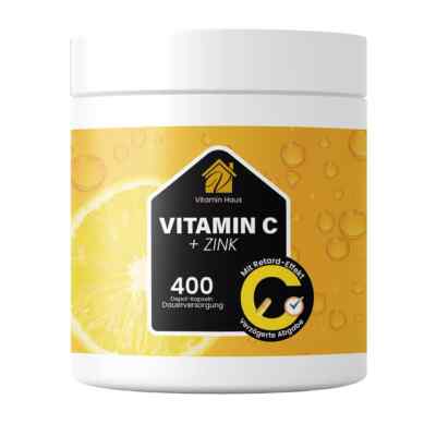 Vitamin C + Zink   400 Kapseln für Immunsystem & Alltag   Made in Germany