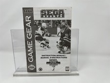 NHL All-Star Hockey - Sega Game Gear - Instruction Manual Only