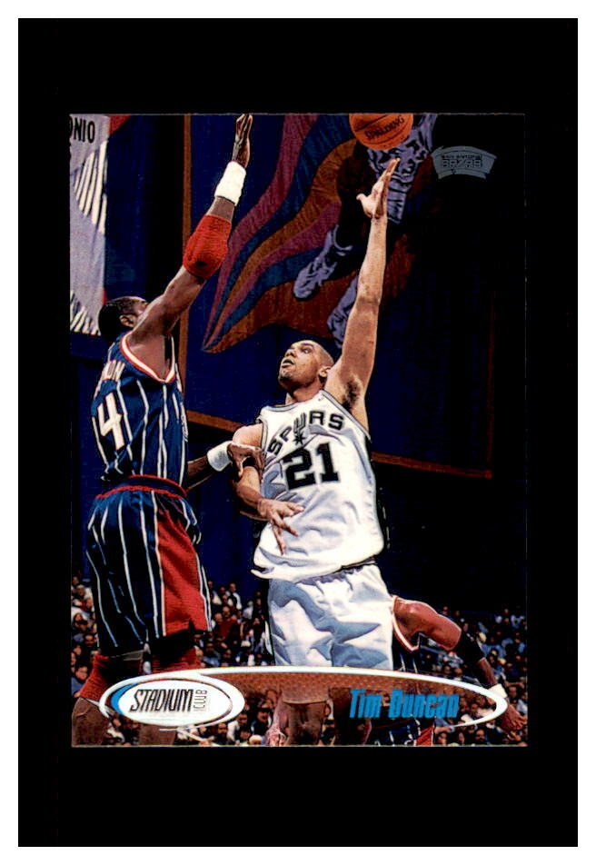 TIM DUNCAN TOPPS 1998-99 STADIUM CLUB #148 SAN ANTONIO SPURS MINT 