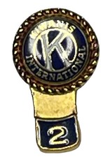 KIWANIS international KEY CLUB Lapel Pin 2 Years