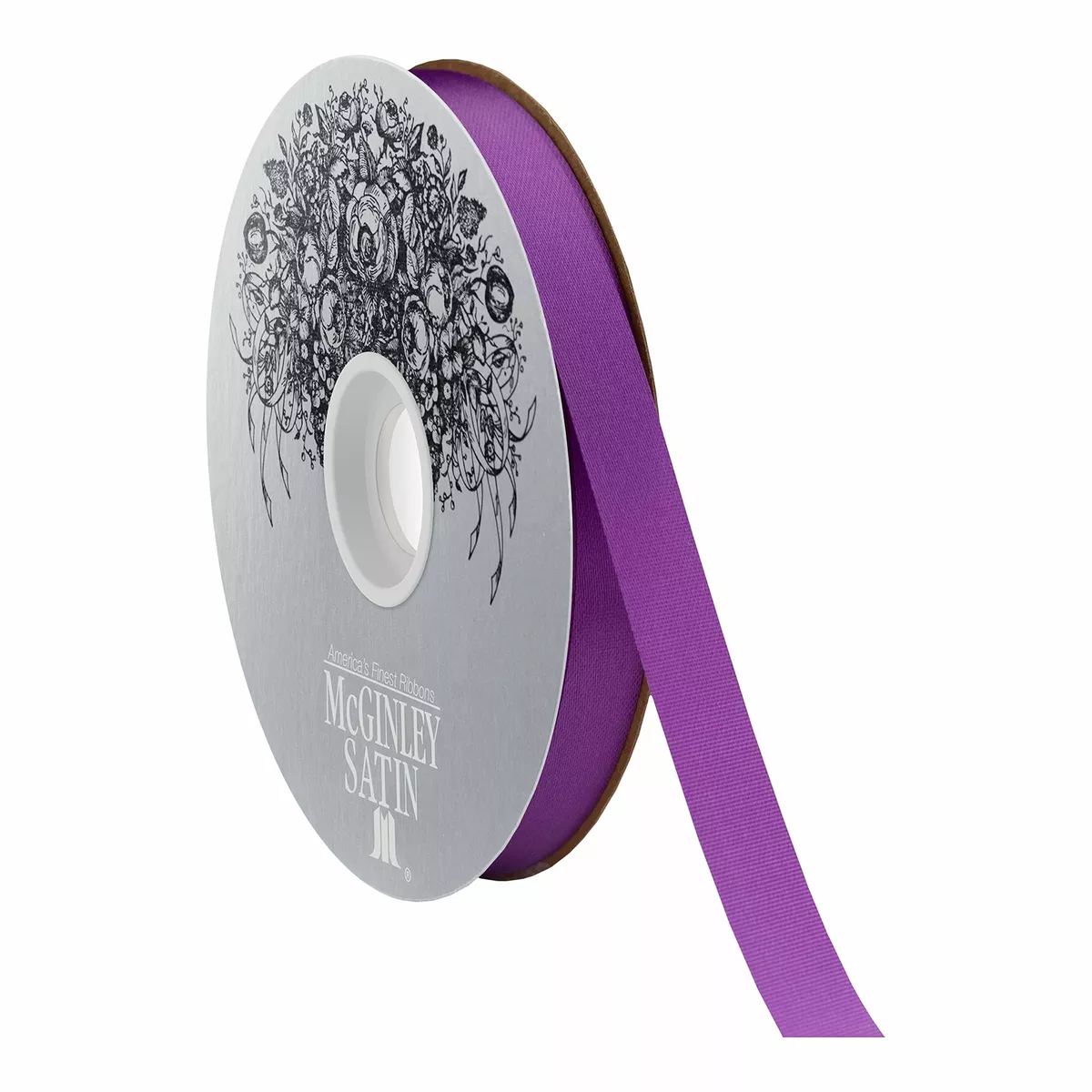 Acetate Satin Ribbon - Purple - 9/16 Inch X 100 Yards #3 Floral Ribbon