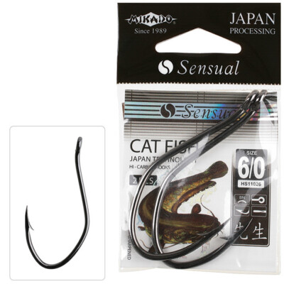 MIKADO SENSUAL CAT FISH Welshaken Wallerhaken Wels Haken Angeln Waller Hook Öhr
