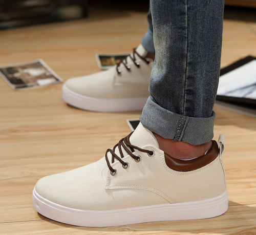 Men's Fashion Sneakers Casual Canvas 3cm Elevator Height Increasing Shoes  US7-13 | eBay