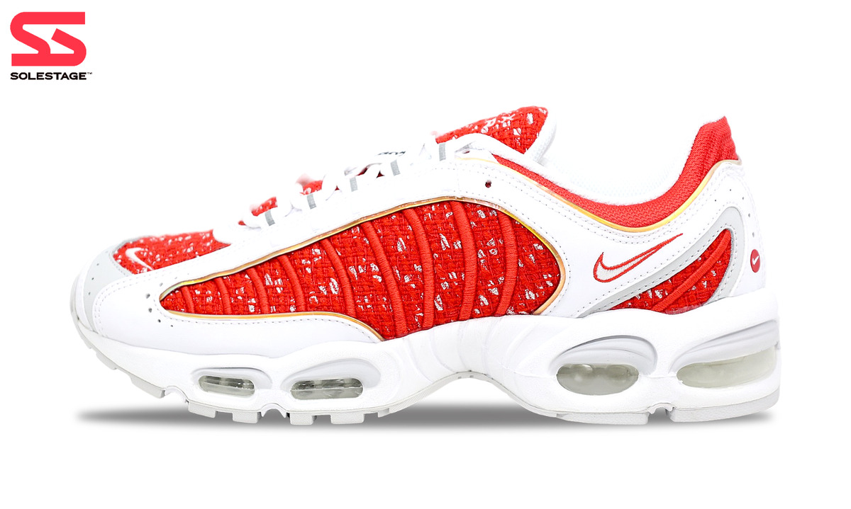 Nike Air Max Tailwind 4 x Supreme White Red AT Men's Size   Shoes