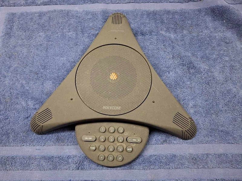 Used Polycom SoundStation 2201-03308-001-B Conference Phone