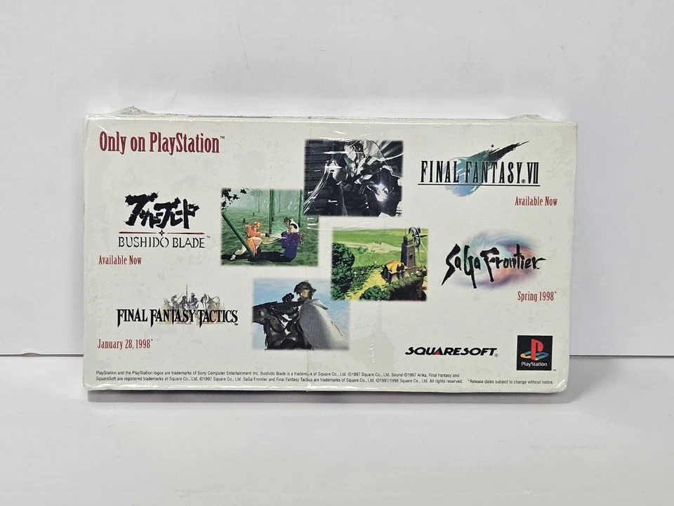 Final Fantasy VII FF7 Raro VHS Promo Sellado Nuevo en Caja Nuevo en Paquete - Artículo de Coleccionista PS1 - OBBO Foto 3 de 3