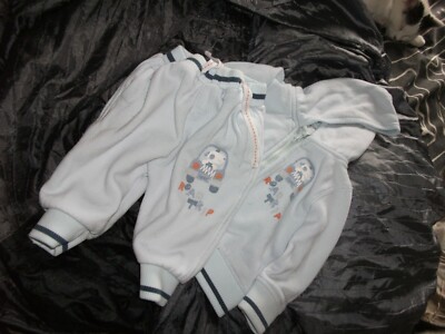 Babaluno Light Blue Long Sleeved Jacket and Trousers 3-6 months 62-68 cm