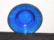 Akro Agate Chiquita Saucer Cobalt Blue
