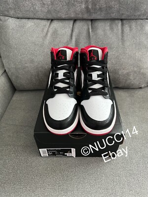 シューズ(男性用) Air Jordan 1 mid White/Gym Red-Black Jordan Air Jordan 1 Mid - White / Gym Red / Black – Kith Europe