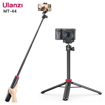 Ulanzi MT-44 Extendable Selfie Stick Tripod 2-in-1 Holder Stand For Phone Camera - Image 1 of 4