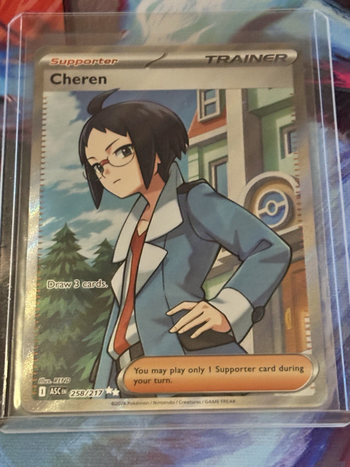 Pokémon Cheren (258/217) Trainer Supporter Card Nintendo TCG English