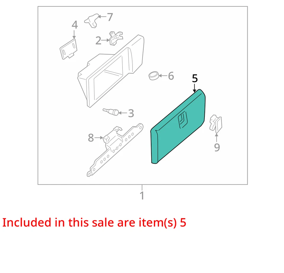 SE ADAPTA A PUERTA PONTIAC MONTANA 2005-2006 ASM I P COMPT ÉBANO 15220225 - NUEVO OEM Foto 2 de 3