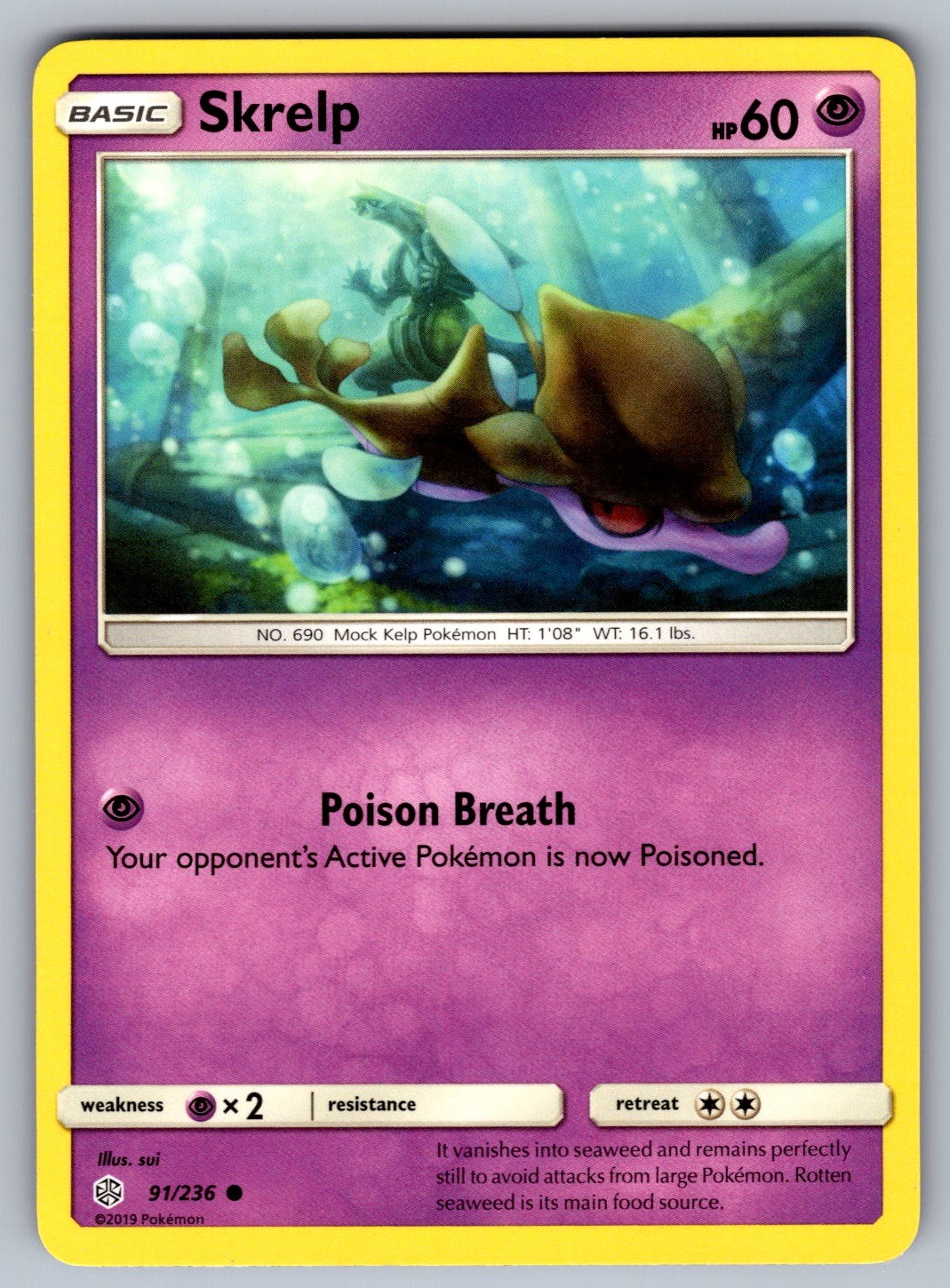 Skrelp Common SM - Cosmic Eclipse 91/236 NM (sui)