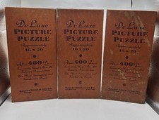 VINTAGE DELUXE PICTURE PUZZLE REGENT SPECIALTIES 30's  Set Of 3 